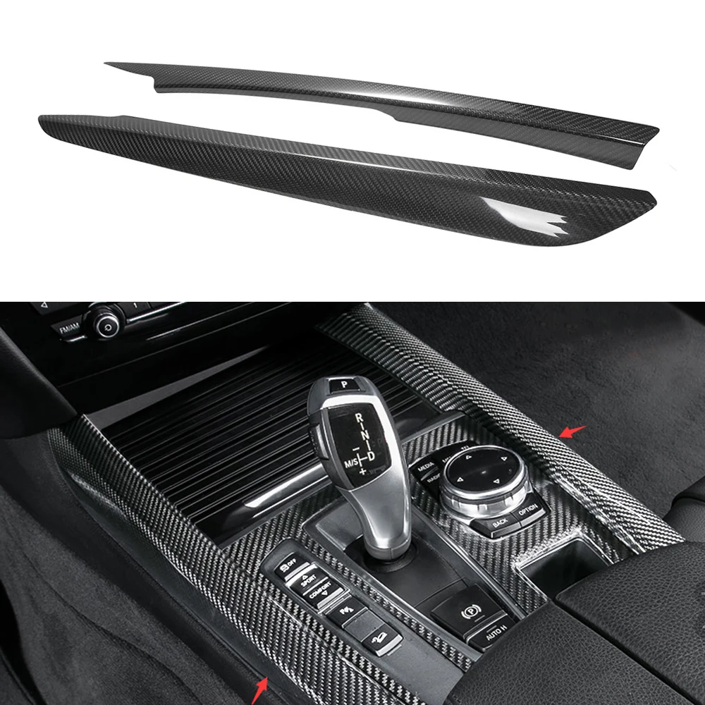 Real Dry Carbon Fiber Gear Shift Box Side Trims Panels 2pcs For BMW X5 F15 2014-2018
Real Dry Carbon Fiber Gear Shift Box Side Trims Panels 2pcs For BMW X5 F15 2014-2018