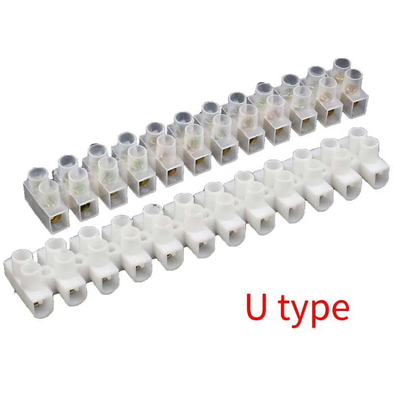 1PCS U Type 12 Position Plastic Barrier Terminal Strip Block 3A Barrier Screw Block Connection Strips for Electricl Wiring 
1PCS U Type 12 Position Plastic Barrier Terminal Strip Block 3A Barrier Screw Block Connection Strips for Electricl Wiring