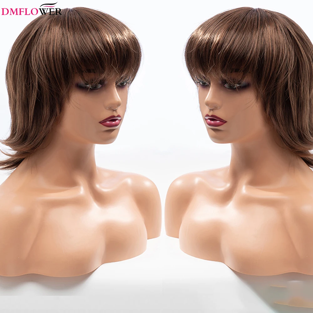 Women's and men's partial brown wigs and bangs synthetic wave mid-level role-playing party heat-resistant natural
Women's and men's partial brown wigs and bangs synthetic wave mid-level role-playing party heat-resistant natural
