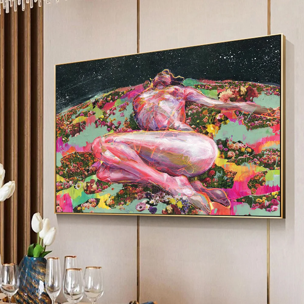 Abstract Nude Woman Lie On Flower Earth Cartoon Poster And Prints Canvas Wall Art Painting For Living Room Home Decoration
Abstract Nude Woman Lie On Flower Earth Cartoon Poster And Prints Canvas Wall Art Painting For Living Room Home Decoration