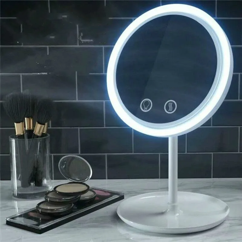 Multi-Function Led Light Desktop Vanity Mirror with Fan and Light Mirror Three-In-One Vanity Mirror Fill Light Mirror Magnifying
Multi-Function Led Light Desktop Vanity Mirror with Fan and Light Mirror Three-In-One Vanity Mirror Fill Light Mirror Magnifying