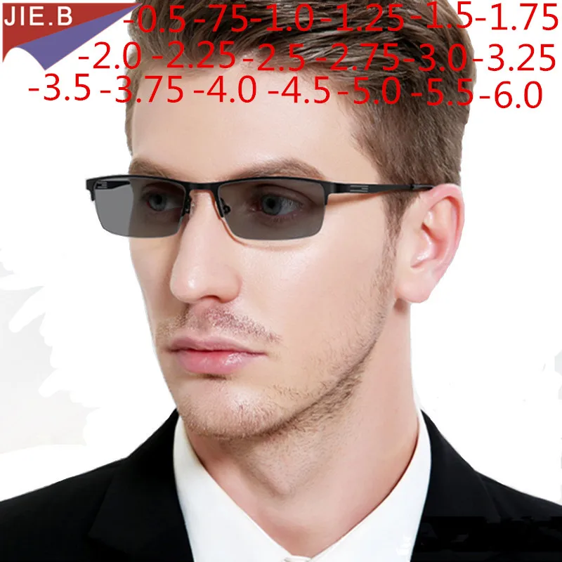2020 new fashion men's titanium alloy business sun discoloration ladies finished myopia glasses -0.5 -0.75 -1.0 -1.25 to -6.0
2020 new fashion men's titanium alloy business sun discoloration ladies finished myopia glasses -0.5 -0.75 -1.0 -1.25 to -6.0