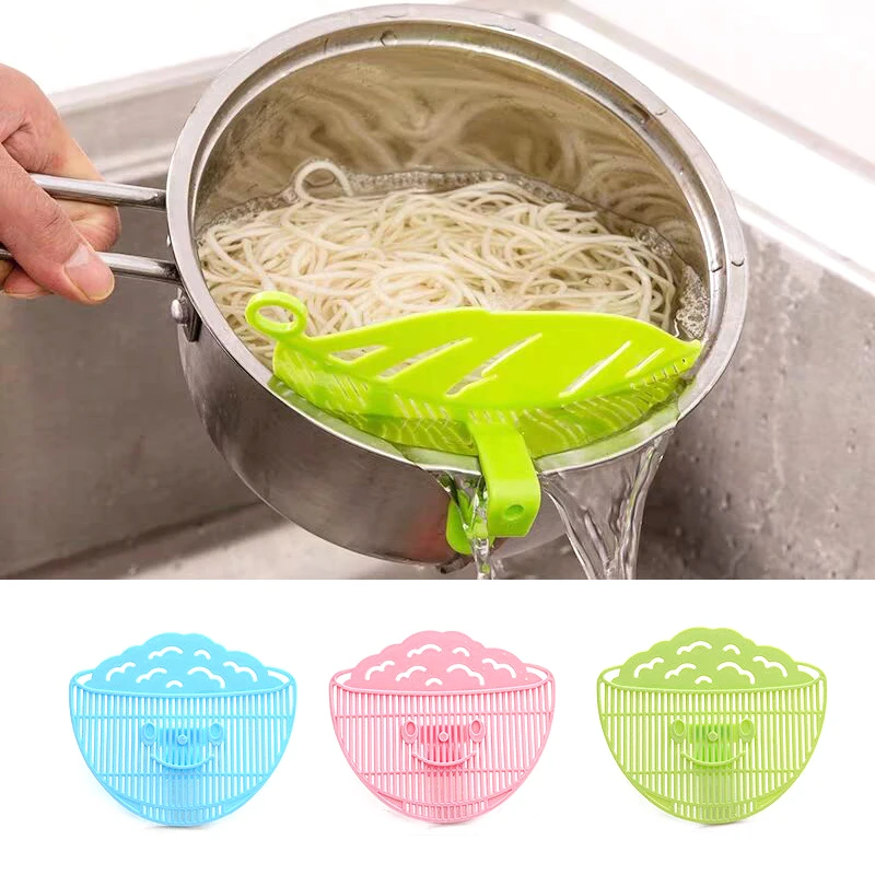Smiley Leaf Shaped Rice Wash Filter Gadget Spaghetti Beans Colanders Strainers Kitchen Accessories Fruit Vegetable Cleaning Tool
Smiley Leaf Shaped Rice Wash Filter Gadget Spaghetti Beans Colanders Strainers Kitchen Accessories Fruit Vegetable Cleaning Tool