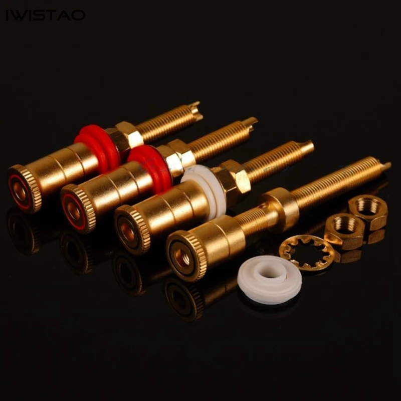 Удлиненные клеммы для динамиков, клеммы для усилителя, медный песок, позолоченный, длина винта 40 мм, красный и черный
Удлиненные клеммы для динамиков, клеммы для усилителя, медный песок, позолоченный, длина винта 40 мм, красный и черный