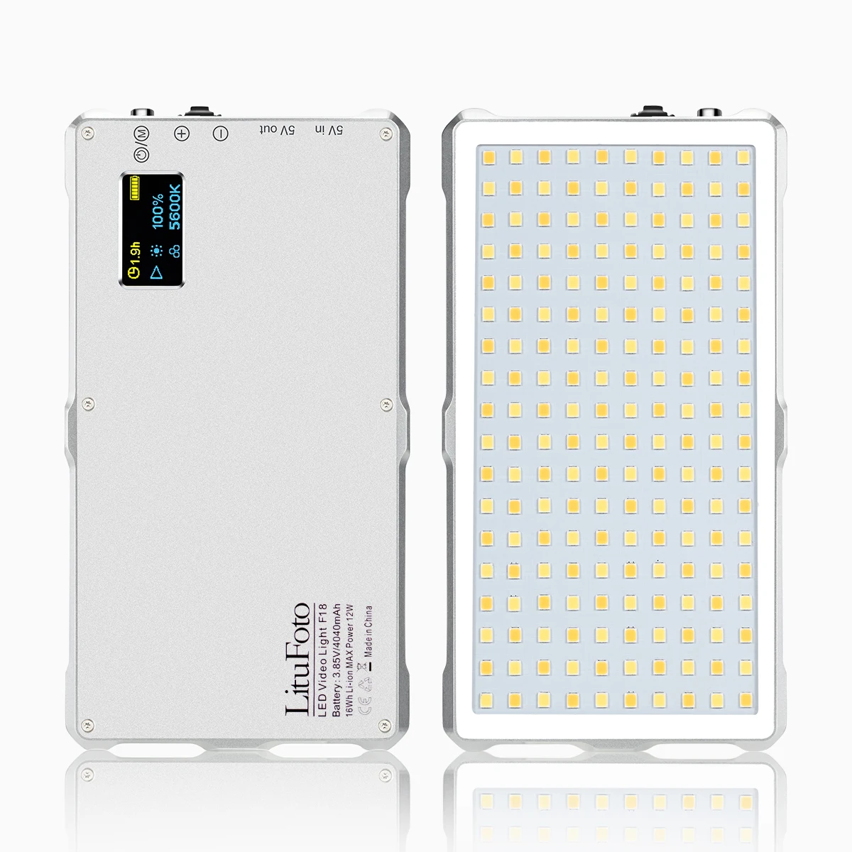 F18 Portable Video Light Camera Photography Lamp Camera Panel Light Video Light 180pcs Bi-Color Dimmable Beads 3200K-5600K Built
F18 Portable Video Light Camera Photography Lamp Camera Panel Light Video Light 180pcs Bi-Color Dimmable Beads 3200K-5600K Built