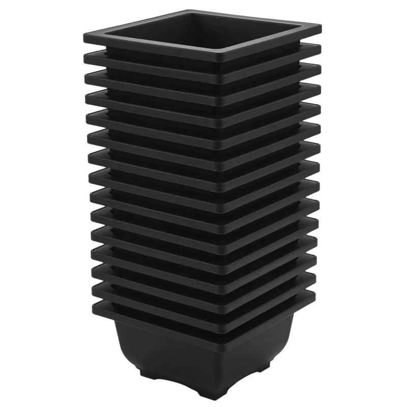 15 PCS 4.7 Inch Flower Pot, Square Plastic Bonsai Training Pot, Flower Succulent Flower Pot Container, For Garden, Interior, Hom
15 PCS 4.7 Inch Flower Pot, Square Plastic Bonsai Training Pot, Flower Succulent Flower Pot Container, For Garden, Interior, Hom