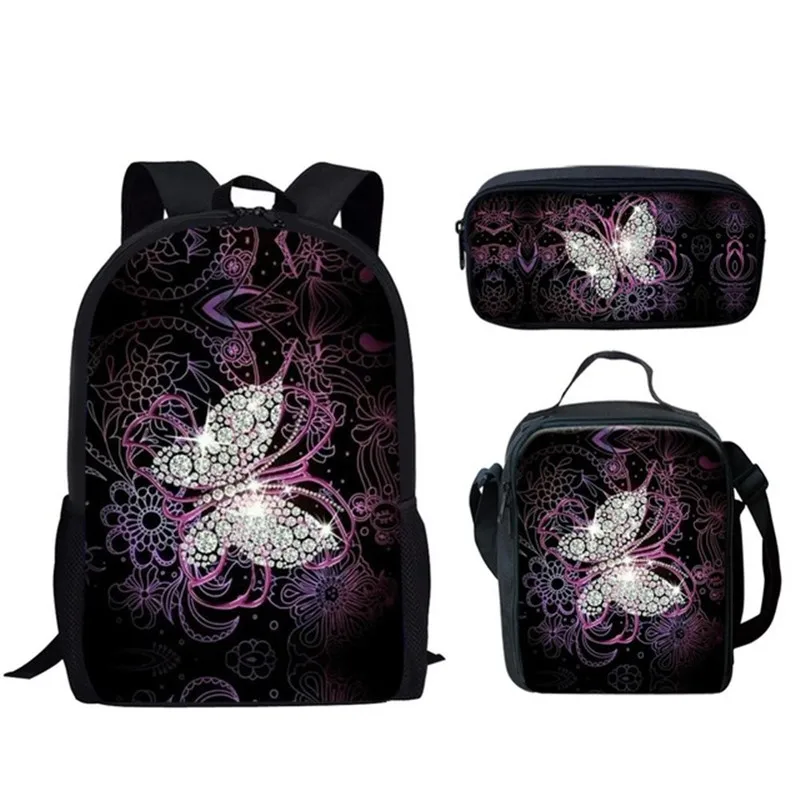 Customized Adorable butterfly School Bags 3Pcs/Set Cool Animal Print School Backpack For Girls Boys Satchels Kids Bag Elegant
Customized Adorable butterfly School Bags 3Pcs/Set Cool Animal Print School Backpack For Girls Boys Satchels Kids Bag Elegant