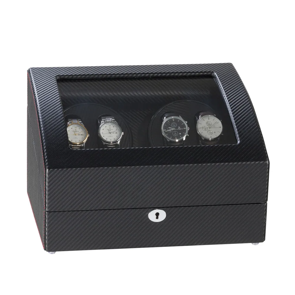 4 Automatic Black Fiber Watch Winder with 6 Storage Case Modes for Mechanical Watch AC Adapter 5 Modes
4 Automatic Black Fiber Watch Winder with 6 Storage Case Modes for Mechanical Watch AC Adapter 5 Modes