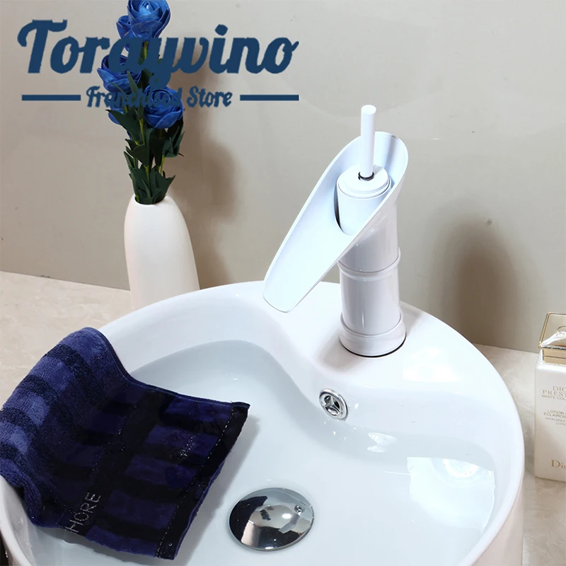 white faucet bathroom basin brass Painting taps single hole deck mount basin faucet waterfall one handle wash basin mixer taps
white faucet bathroom basin brass Painting taps single hole deck mount basin faucet waterfall one handle wash basin mixer taps