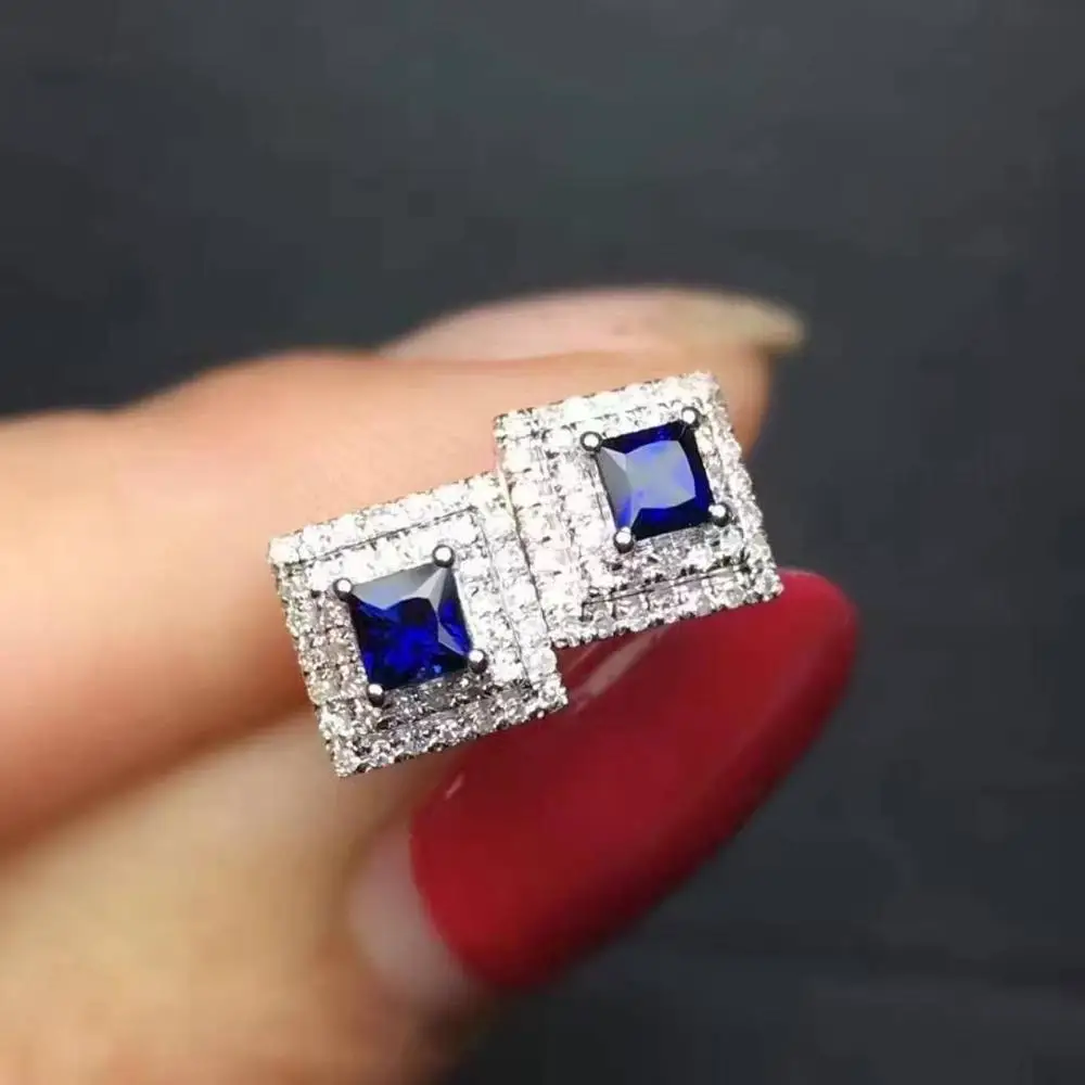 Real Natural Sapphire Earrings For Women Pure 925 Sterling Silver Fashion Jewelry Classic Women Earrings
Real Natural Sapphire Earrings For Women Pure 925 Sterling Silver Fashion Jewelry Classic Women Earrings