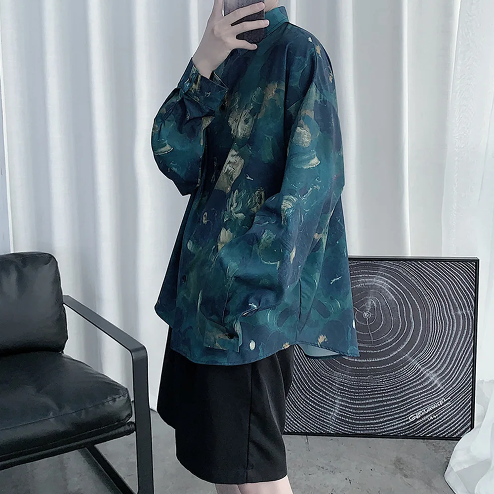 Spring, summer and autumn Baroque printed men's shirt long sleeve sunscreen shirt loose ice inch shirt streetwear camisa
Spring, summer and autumn Baroque printed men's shirt long sleeve sunscreen shirt loose ice inch shirt streetwear camisa