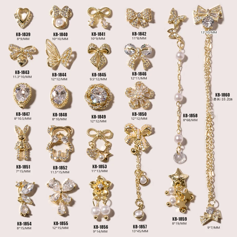 2pcs Luxury Zircon 3D Nail Art Decoration Crystal Pearls Bow Butterfly Shiny Diamonds Alloy Pendant Jewelry Manicure Accessories
2pcs Luxury Zircon 3D Nail Art Decoration Crystal Pearls Bow Butterfly Shiny Diamonds Alloy Pendant Jewelry Manicure Accessories