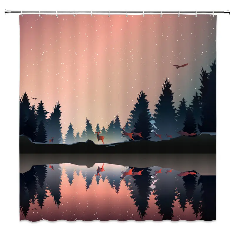 Natural Scenery Forest Shower Curtains Multi-styles Plant Tree Landscape Bath Curtain With Hooks Bathroom waterproof Curtain
Natural Scenery Forest Shower Curtains Multi-styles Plant Tree Landscape Bath Curtain With Hooks Bathroom waterproof Curtain