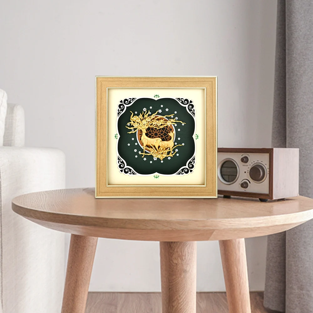 Gold Art Lucky Deer Painting Animal deer Gold Foil Crafts Modern Wall Art Pictures for Living Room Nordic Poster Home Decoration
Gold Art Lucky Deer Painting Animal deer Gold Foil Crafts Modern Wall Art Pictures for Living Room Nordic Poster Home Decoration