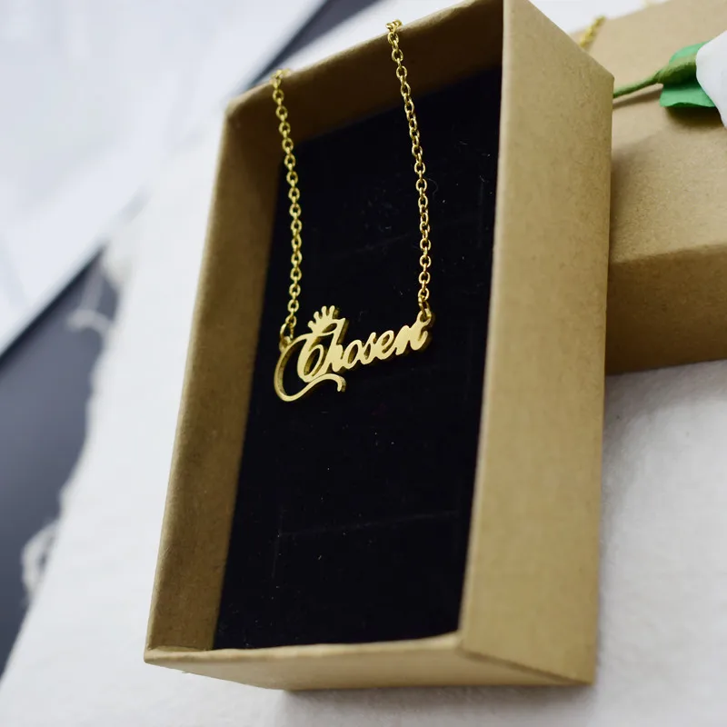 European And American Popular, Exquisite Crown Letter Chosen Stainless Steel Necklace
European And American Popular, Exquisite Crown Letter Chosen Stainless Steel Necklace