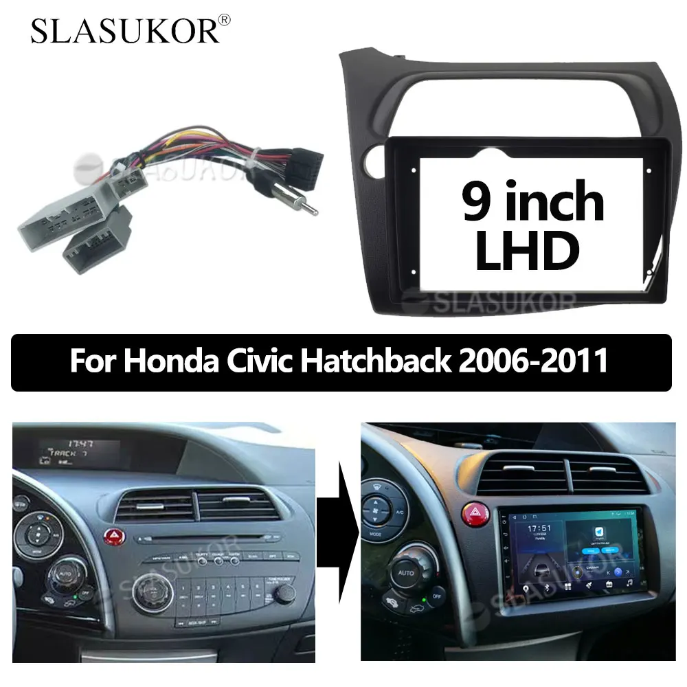 9-дюймовый Android аудио для Honda Civic Hatchback 2006 2007- 2011, Автомобильный Кабель ABS, радио, приборная панель GPS, стерео панель, 2 Din рамка
9-дюймовый Android аудио для Honda Civic Hatchback 2006 2007- 2011, Автомобильный Кабель ABS, радио, приборная панель GPS, стерео панель, 2 Din рамка