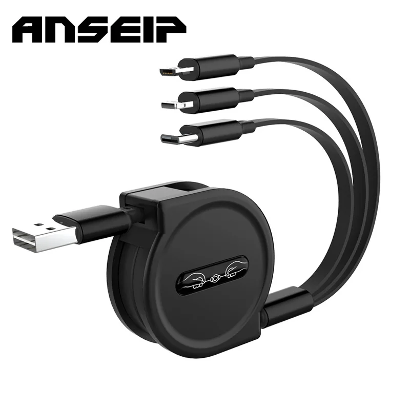 3 in 1 USB C Charge cable Retractable Charging Cable Type c Micro 3A Fast Charging Cord USB Cable For Phone iPhone 11 12 1Xiaomi
3 in 1 USB C Charge cable Retractable Charging Cable Type c Micro 3A Fast Charging Cord USB Cable For Phone iPhone 11 12 1Xiaomi