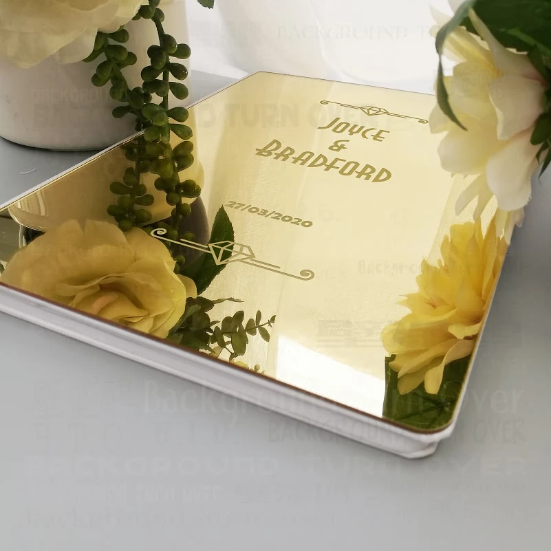 Wedding Personalized Guestbook Signature Decor Customized Names Date Engrave Carve Mirror Gifts Cover Gift G005
Wedding Personalized Guestbook Signature Decor Customized Names Date Engrave Carve Mirror Gifts Cover Gift G005