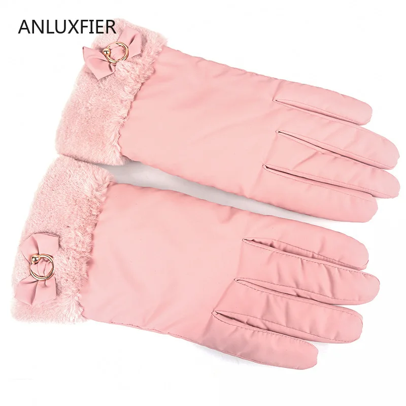 H9890 Women Gloves Ladies Winter Plush Wrist Thermal Warm Windproof Guantes Driving Touch Screen Simple Sweet Bowknot Mittens
H9890 Women Gloves Ladies Winter Plush Wrist Thermal Warm Windproof Guantes Driving Touch Screen Simple Sweet Bowknot Mittens