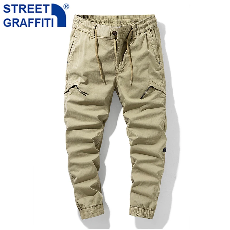 New Men Tactical Cargo Pants Mens Cotton Multiple Pocket Joggers Hip Hop pants Men street fashion Tie feet Breathable Trousers
New Men Tactical Cargo Pants Mens Cotton Multiple Pocket Joggers Hip Hop pants Men street fashion Tie feet Breathable Trousers