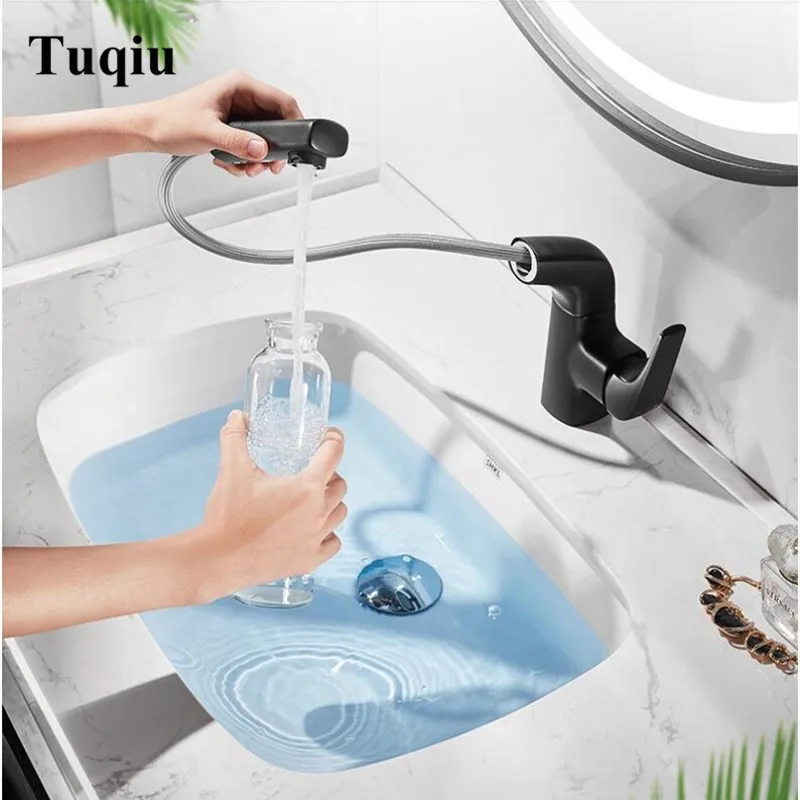 Vidric New Arrival Black Bathroom Pull Out Basin Faucet Brass rotation Faucet Sink Mixer Tap Hot and Cold Basin Lavatory Faucet
Vidric New Arrival Black Bathroom Pull Out Basin Faucet Brass rotation Faucet Sink Mixer Tap Hot and Cold Basin Lavatory Faucet