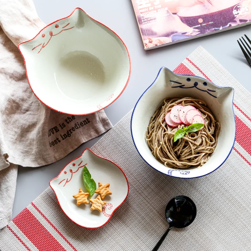 Cartoon Cat Bowl Ceramic Rice Bowl Kitty Dessert Bowl Creative Restaurant Maneki Neko Household Ramekin 4.5 inch
Cartoon Cat Bowl Ceramic Rice Bowl Kitty Dessert Bowl Creative Restaurant Maneki Neko Household Ramekin 4.5 inch