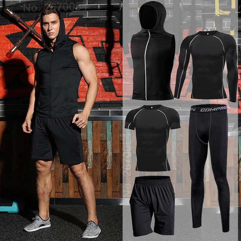 Men's Running Sets Fitness Sportswear Compression Tracksuits Jogging Sport Suits Training Sports Clothes Tights Sports Clothing
Men's Running Sets Fitness Sportswear Compression Tracksuits Jogging Sport Suits Training Sports Clothes Tights Sports Clothing