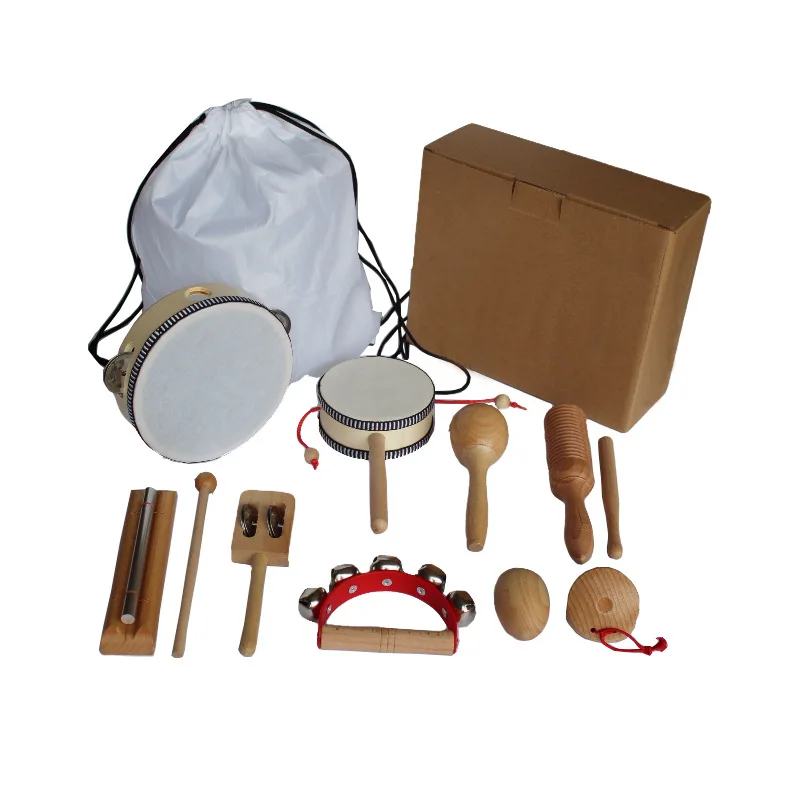 12pcs Wooden Craft Children Musical Instrument Kindergarten Educational Combination Percussion Instrument Set Toy
12pcs Wooden Craft Children Musical Instrument Kindergarten Educational Combination Percussion Instrument Set Toy