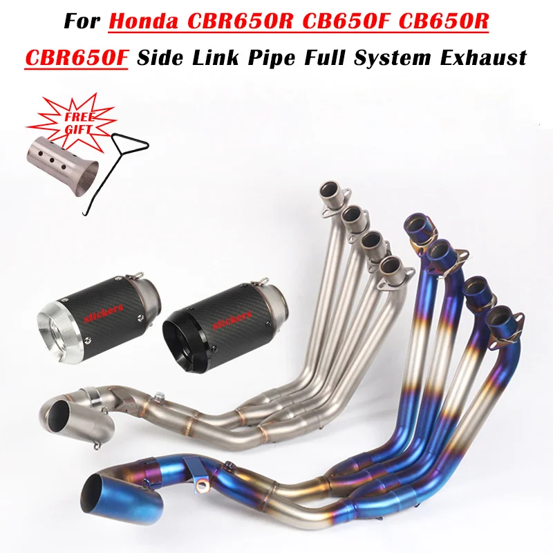 For Honda CB650F CBR650R CB650R CBR650F Motorcycle Exhasut Full System Escape Modify Muffler Side Front Mid Link Pipe DB Killer
For Honda CB650F CBR650R CB650R CBR650F Motorcycle Exhasut Full System Escape Modify Muffler Side Front Mid Link Pipe DB Killer