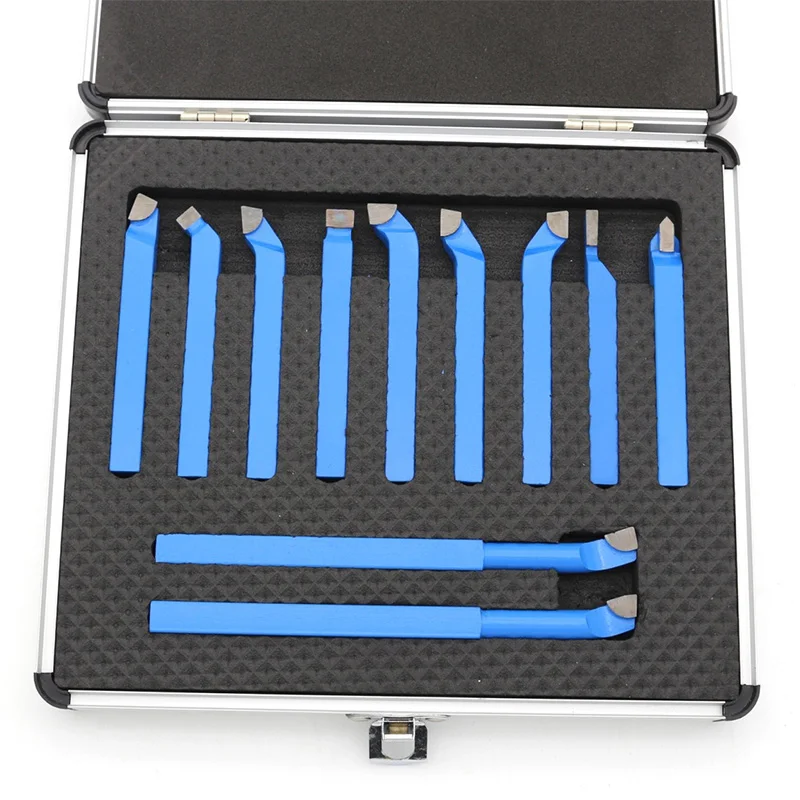 11pcs 8/10mm Alloy Carbide Tipped External Turning Tool Set Lathe Cutting Tool Set for Mini Lathe
11pcs 8/10mm Alloy Carbide Tipped External Turning Tool Set Lathe Cutting Tool Set for Mini Lathe