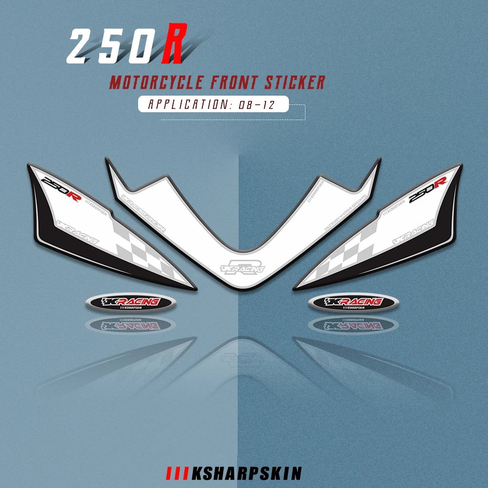 Motorcycle Front Fairing 3D Gel Protector decorative stickers for Kawasaki Ninja 250R 2008 - 2012 250 r Accessories Decorative
Motorcycle Front Fairing 3D Gel Protector decorative stickers for Kawasaki Ninja 250R 2008 - 2012 250 r Accessories Decorative