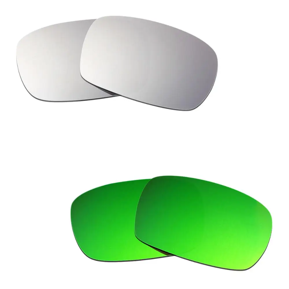 Hkuco For Crankcase Sunglasses Polarized Replacement Lenses 2 Pairs - Silver&Green
Hkuco For Crankcase Sunglasses Polarized Replacement Lenses 2 Pairs - Silver&Green