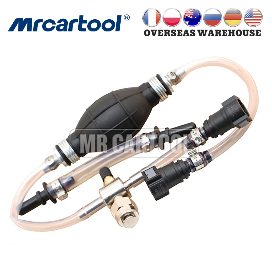 MRCARTOOL Diesel Fuel Bleeder Filter Exhaust Air Hand Pump Tool Set For Ford Diesel System Bleed And Primer Kits Car Repair Tool
MRCARTOOL Diesel Fuel Bleeder Filter Exhaust Air Hand Pump Tool Set For Ford Diesel System Bleed And Primer Kits Car Repair Tool