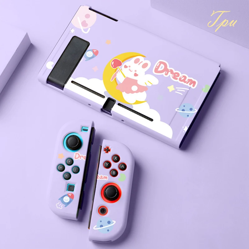 Dream Rabbit Protective Shell For Nintendo Switch TPU Soft Cover Anti-fall Case Joy-con Console Housing Case for Nintendo Switch
Dream Rabbit Protective Shell For Nintendo Switch TPU Soft Cover Anti-fall Case Joy-con Console Housing Case for Nintendo Switch