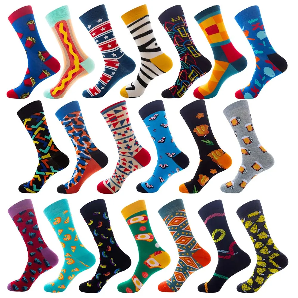 Colorful Cotton Mens Socks Funny Food Cake Geometric French Fries Happy Pizza Skate Harajuku Graphic Socks for Christmas Gift
Colorful Cotton Mens Socks Funny Food Cake Geometric French Fries Happy Pizza Skate Harajuku Graphic Socks for Christmas Gift