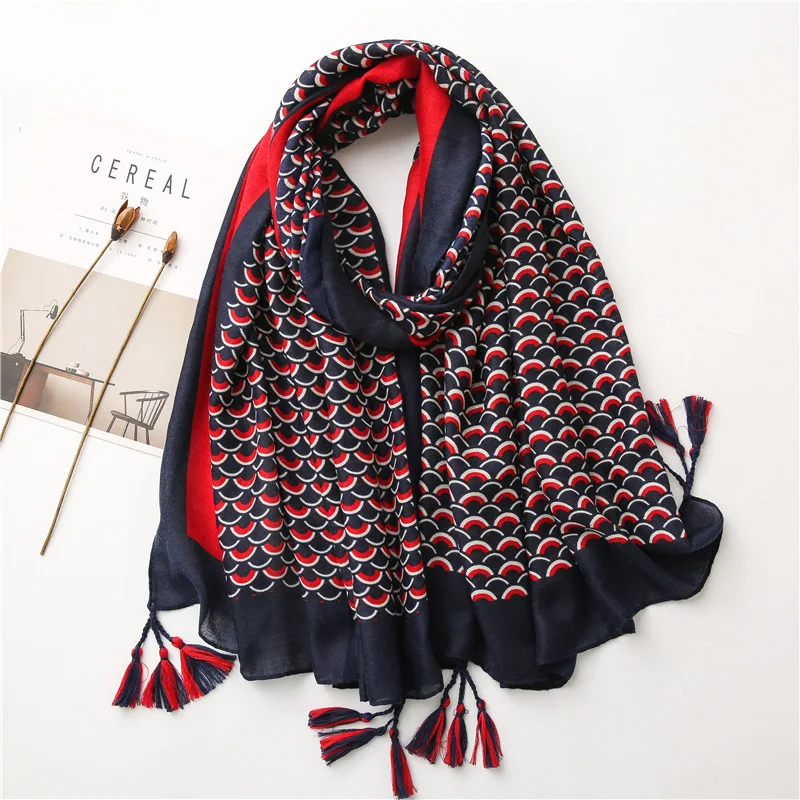 2020 New Beautiful Fish Print Tassel Scarves And Shawls Long Soft Cotton Animal Print Scarf Wrap Hijab 5 Color Free Shipping
2020 New Beautiful Fish Print Tassel Scarves And Shawls Long Soft Cotton Animal Print Scarf Wrap Hijab 5 Color Free Shipping