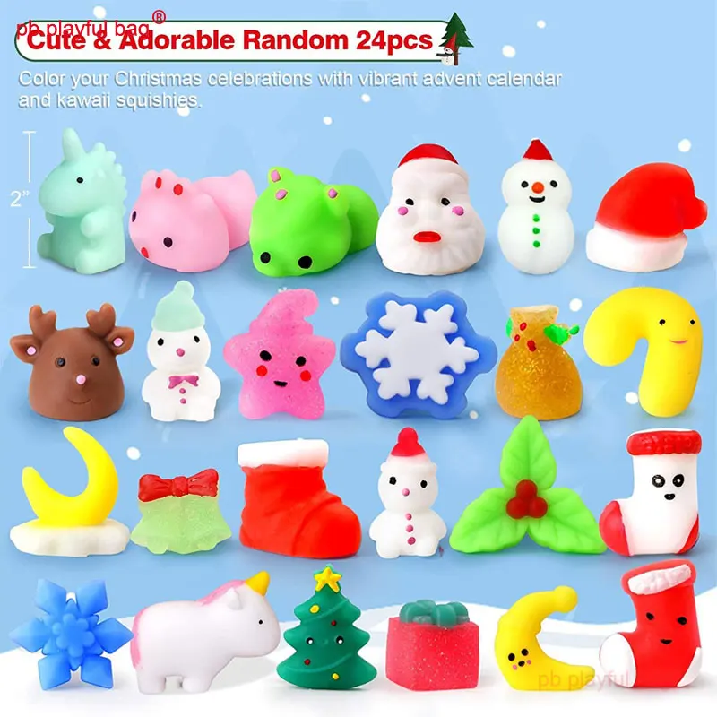 PB Playful Bag 24PCS Cute Christmas Gifts Squishies Slow Rising Stress Relief Squeeze Toys Adults Relieves Anxiety ZG57
PB Playful Bag 24PCS Cute Christmas Gifts Squishies Slow Rising Stress Relief Squeeze Toys Adults Relieves Anxiety ZG57