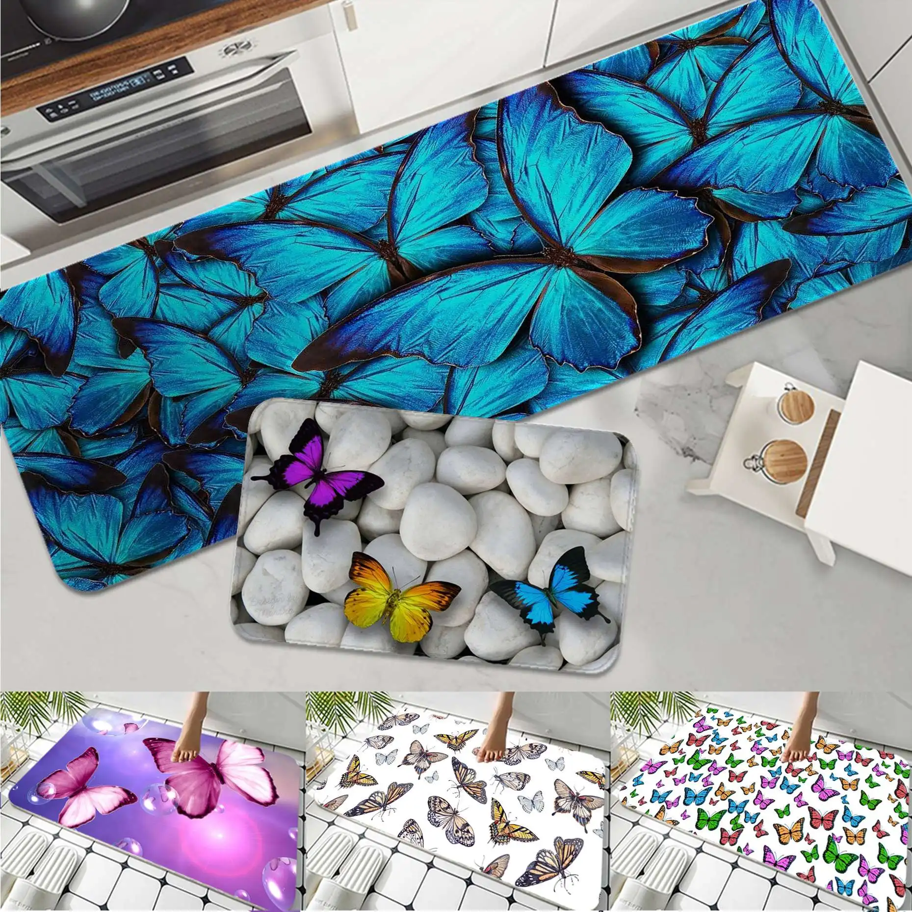 Beautiful Flower Butterfly Printed Flannel Floor Mat Bathroom Decor Carpet Non-Slip For Living Room Kitchen Welcome Doormat
Beautiful Flower Butterfly Printed Flannel Floor Mat Bathroom Decor Carpet Non-Slip For Living Room Kitchen Welcome Doormat