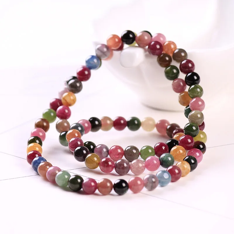 Natural Colorful Tourmaline Quartz 3 Laps Beads Bracelet Clear Round 6mm Women Men Crystal Red Tourmaline Jewelry AAAAAA
Natural Colorful Tourmaline Quartz 3 Laps Beads Bracelet Clear Round 6mm Women Men Crystal Red Tourmaline Jewelry AAAAAA