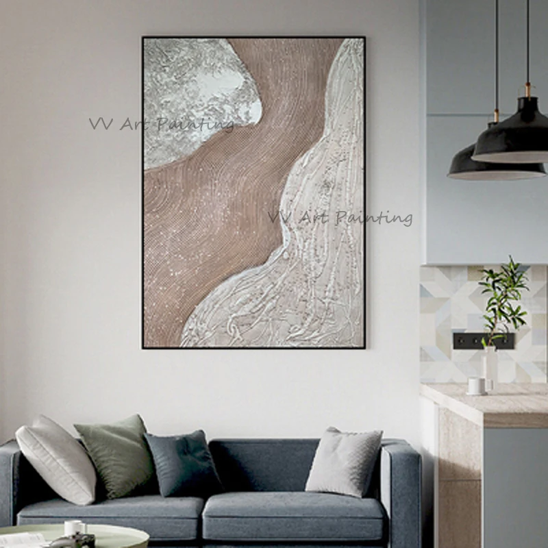 100% Hand-painted Abstract Poster Oil Painting On Canvas In For Living Room Taupe Modern Wall Art Decorative Painting Picture
100% Hand-painted Abstract Poster Oil Painting On Canvas In For Living Room Taupe Modern Wall Art Decorative Painting Picture