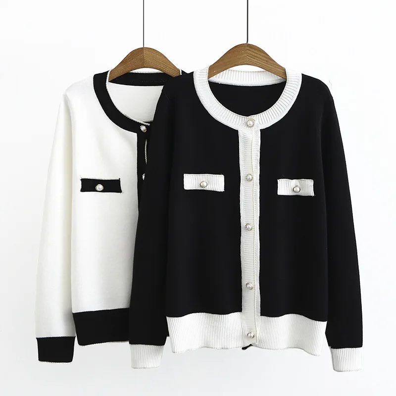 2022 Autumn Women Cardigans Elegant Knitted Sweater O-Neck Long Sleeve Cardigans Women Femme Tops Streetwear
2022 Autumn Women Cardigans Elegant Knitted Sweater O-Neck Long Sleeve Cardigans Women Femme Tops Streetwear