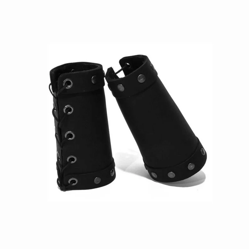Medieval Renaissance Leather Bracelet Knight Archer Wrist Cuff With Lacing Rivet LARP Archery Bracer Arm Protector For Men Women
Medieval Renaissance Leather Bracelet Knight Archer Wrist Cuff With Lacing Rivet LARP Archery Bracer Arm Protector For Men Women