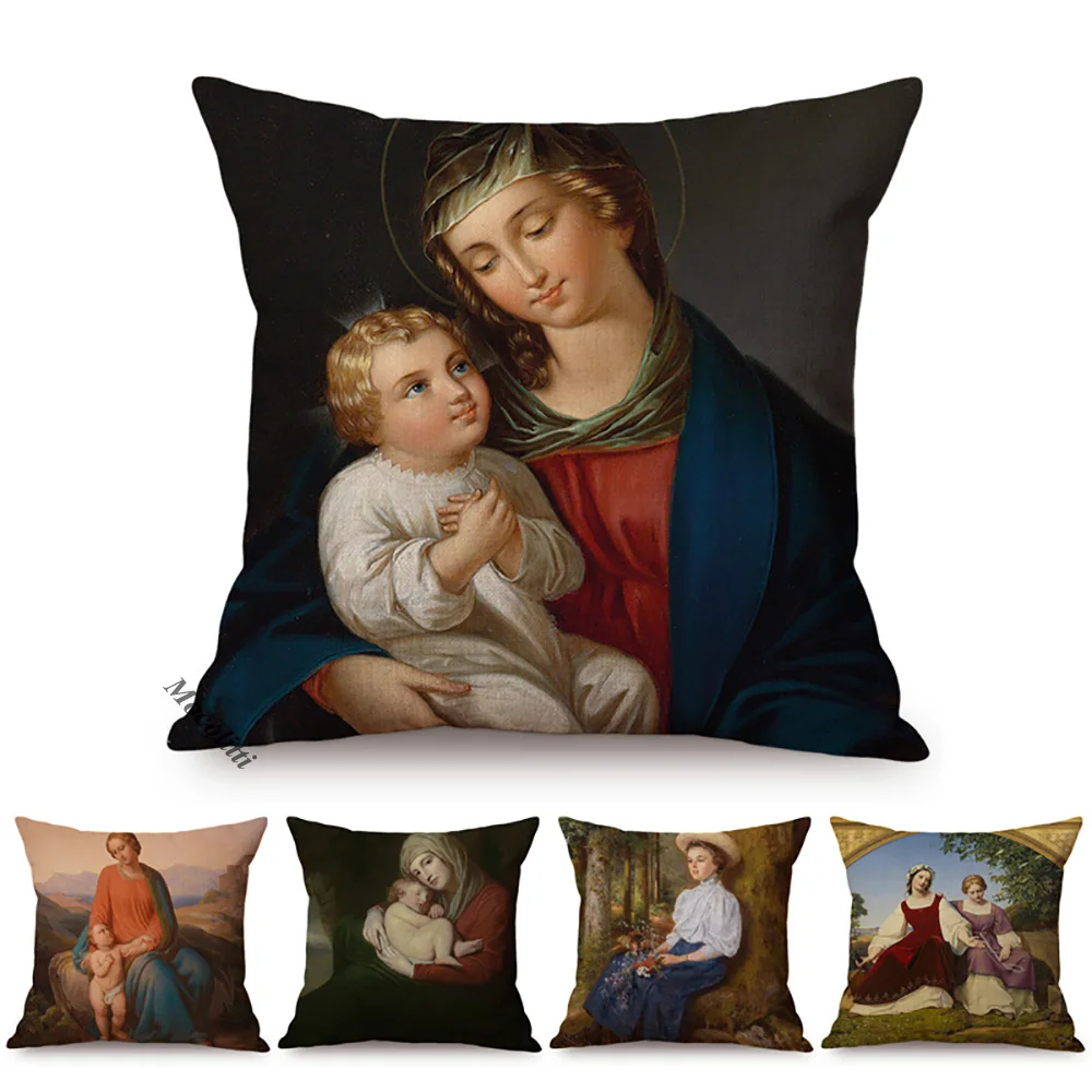 Renaissance Classic Oil Painting Art Home Decor Throw Pillow Cases Vintage Europe Elegant Lady Woman Portrait Sofa Cushion Cover
Renaissance Classic Oil Painting Art Home Decor Throw Pillow Cases Vintage Europe Elegant Lady Woman Portrait Sofa Cushion Cover