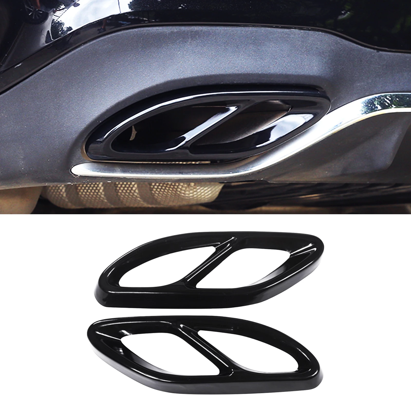 Glossy Black Exhaust Trim for Mercedes Benz W205 W213 W222 Exhaust Pipes Replacement Rear Exhaust Trims
Glossy Black Exhaust Trim for Mercedes Benz W205 W213 W222 Exhaust Pipes Replacement Rear Exhaust Trims