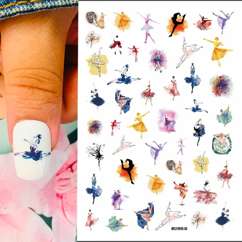 DIY Colorful Nail Art Sticker Adhesive Sticker Decals Ink Dancing Girl Image Nail Art Tattoo Decoration Z0518
DIY Colorful Nail Art Sticker Adhesive Sticker Decals Ink Dancing Girl Image Nail Art Tattoo Decoration Z0518