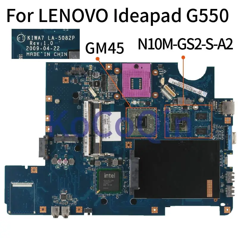 Для LENOVO Ideapad G550 ноутбук материнская плата KIWA7 LA-5082P N10M-GS2-S-A2 DDR3 материнская плата для ноутбука
Для LENOVO Ideapad G550 ноутбук материнская плата KIWA7 LA-5082P N10M-GS2-S-A2 DDR3 материнская плата для ноутбука