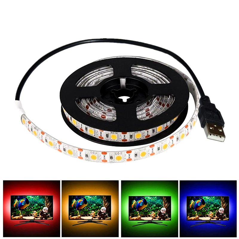 Светодиодная лента SMD5050 с USB-кабелем, 5 В, 0,5 м, 1 м, 2 м, 3 м, 4 м, 5 м
Светодиодная лента SMD5050 с USB-кабелем, 5 В, 0,5 м, 1 м, 2 м, 3 м, 4 м, 5 м