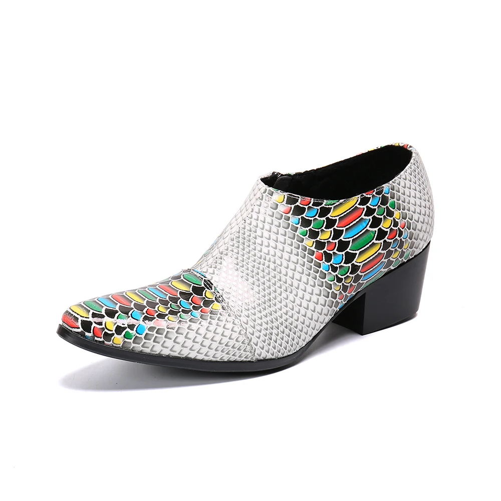Men Leather Shoes High Heels Snake Skin Prints Men Business Dress Wedding Classic Style Pointed Toe Shoes For Men Oxford Shoes
Men Leather Shoes High Heels Snake Skin Prints Men Business Dress Wedding Classic Style Pointed Toe Shoes For Men Oxford Shoes