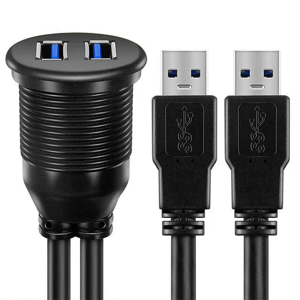 Car Dashboard Flush Mount USB Dock Adapter Dashboard Panel 3.0 Port Male to Female Cable Extension Cable For Car Motorcycle Boat
Car Dashboard Flush Mount USB Dock Adapter Dashboard Panel 3.0 Port Male to Female Cable Extension Cable For Car Motorcycle Boat