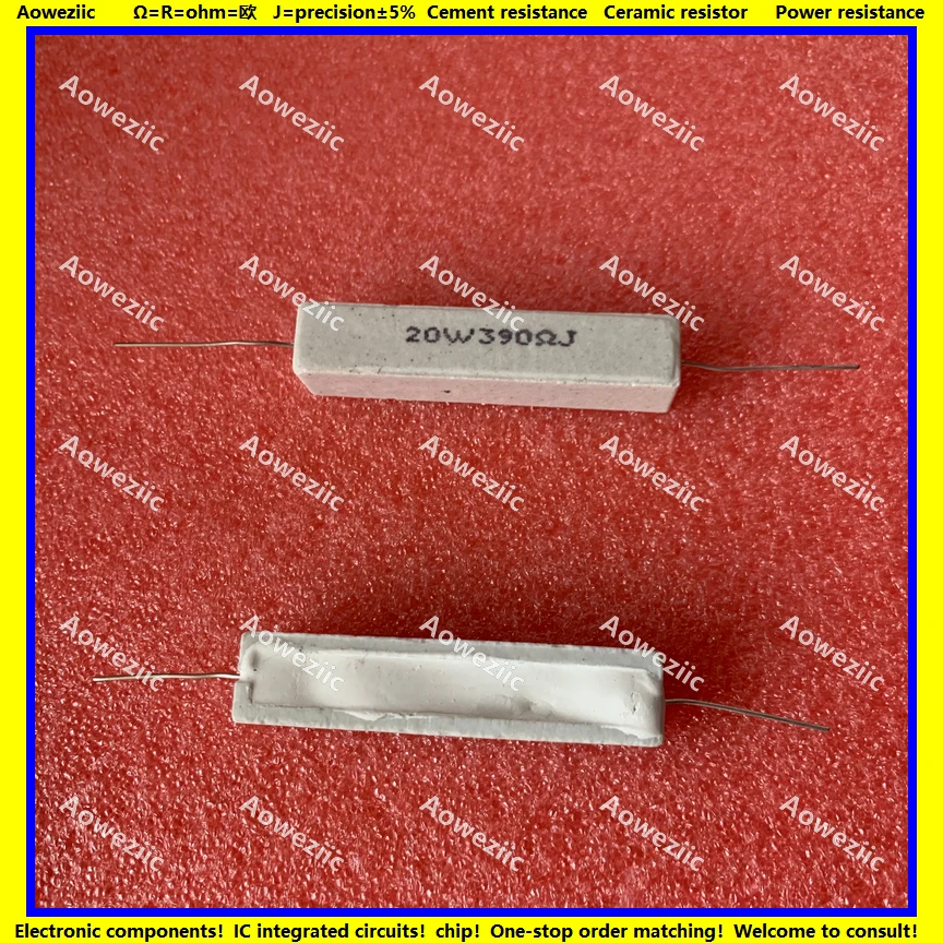 10Pcs RX27 Horizontal cement resistor 20W 390 ohm 20W 390R 390RJ 20W390RJ Ceramic Resistance precision 5% Power resistance
10Pcs RX27 Horizontal cement resistor 20W 390 ohm 20W 390R 390RJ 20W390RJ Ceramic Resistance precision 5% Power resistance